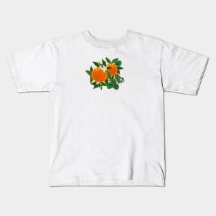 Oranges with flowers and leaves Kids T-Shirt
